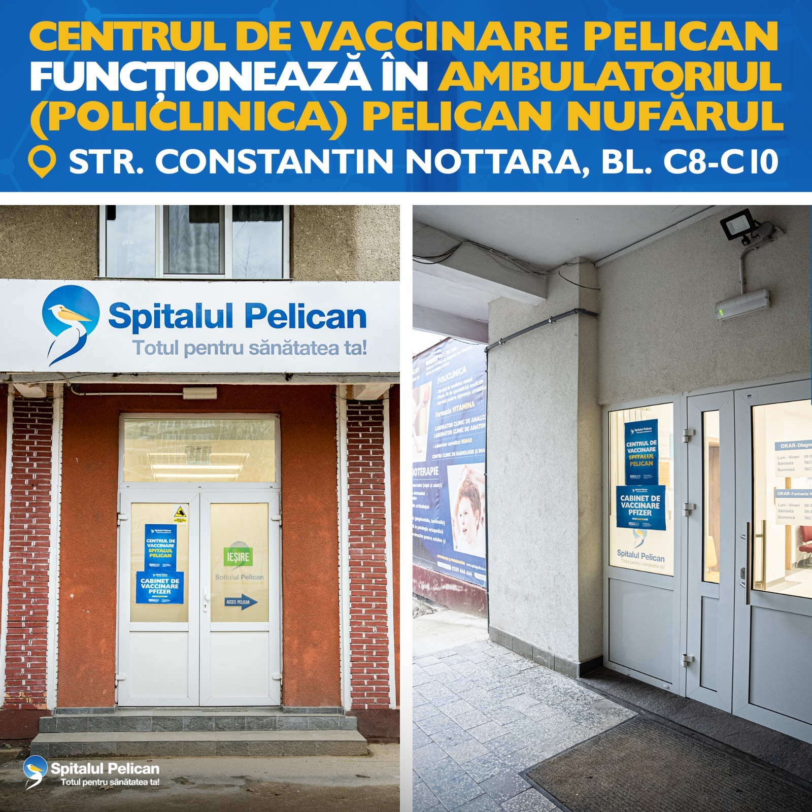 La CENTRUL DE VACCINARE PELICAN Oradea au fost administrate peste 45.000 de doze vaccin Pfizer! Procesul de vaccinare continua cu program zilnic, dupa-amiaza!