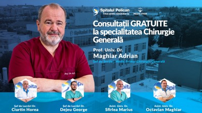 Consultații medicale GRATUITE la CHIRURGIE GENERALĂ