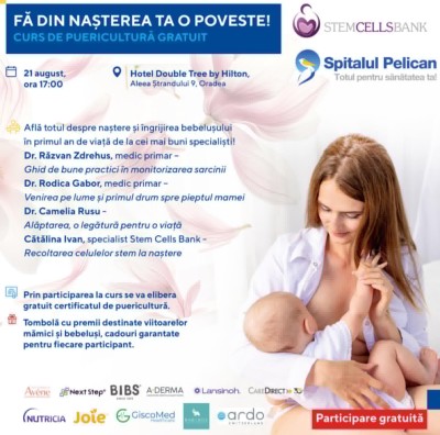 OBSTETRICĂ-GINECOLOGIE-NEONATOLOGIE: Curs GRATUIT de puericultură