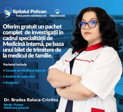 MEDICINĂ INTERNĂ: oferim GRATUIT pachet complet de investigații, pe bază de bilet de trimitere